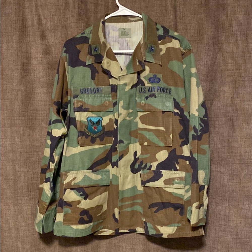 USAF BDU Combat  Military Hot Weather Woodland Coat Men’s Medium-Large